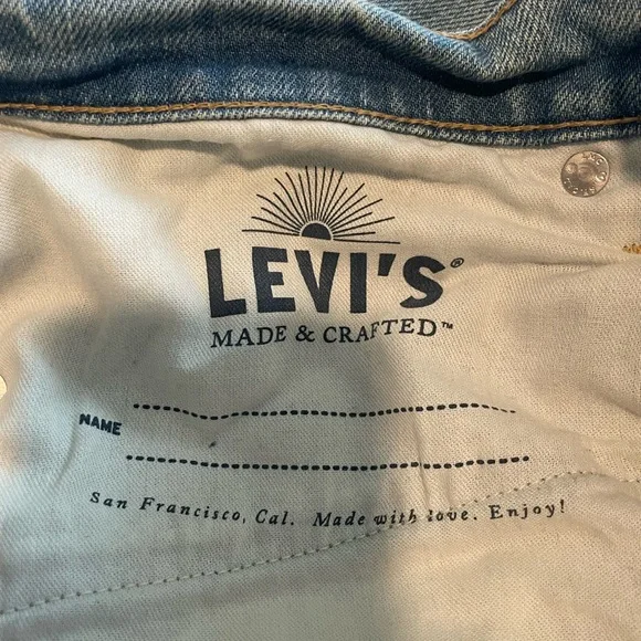 Levi’s Made & Crafted 502 Taper Fit Jeans - Nitchibotsu Light Wash - 34 / 34 - Picture 6 of 13